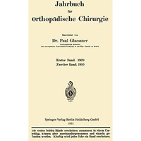 Jahrbuch f?r orthop?dische Chirurgie [Paperback]