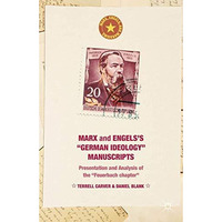 Marx and Engels's  German ideology  Manuscripts: Presentation and Analysis of th [Hardcover]