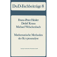 Mathematische Methoden der Kryptoanalyse [Paperback]