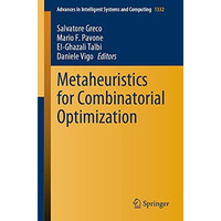 Metaheuristics for Combinatorial Optimization [Paperback]