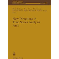 New Directions in Time Series Analysis: Part II [Paperback]