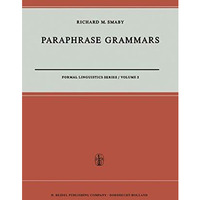 Paraphrase Grammars [Paperback]