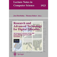 Research and Advanced Technology for Digital Libraries: 4th European Conference, [Paperback]