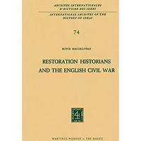 Restoration Historians and the English Civil War [Paperback]