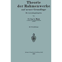 Theorie der Rahmenwerke auf neuer Grundlage: Mit Anwendungsbeispielen [Paperback]