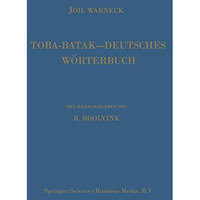 Toba-BatakDeutsches W?rterbuch [Paperback]