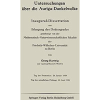 Untersuchungen ?ber die Auriga-Dunkelwolke: Inaugural-Dissertation zur Erlangung [Paperback]