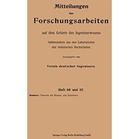 Versuche mit Riemen- und Seiltrieben [Paperback]