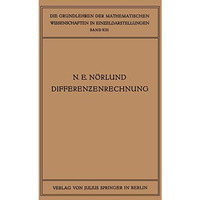 Vorlesungen ?ber Differenzenrechnung [Paperback]