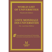 World List of Universities / Liste Mondiale des Universites [Paperback]