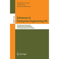 Advances in Enterprise Engineering VII: Third Enterprise Engineering Working Con [Paperback]