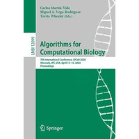 Algorithms for Computational Biology: 7th International Conference, AlCoB 2020,  [Paperback]