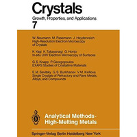 Analytical Methods High-Melting Metals [Paperback]