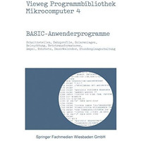 BASIC-Anwenderprogramme [Paperback]