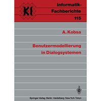 Benutzermodellierung in Dialogsystemen [Paperback]