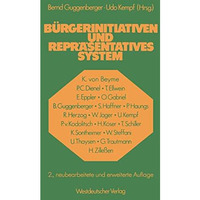 B?rgerinitiativen und repr?sentatives System [Paperback]