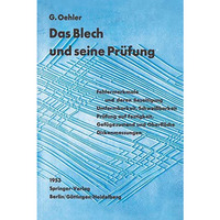 Das Blech und seine Pr?fung [Paperback]