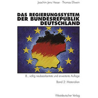 Das Regierungssystem der Bundesrepublik Deutschland: Band 2: Materialien [Paperback]