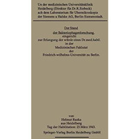 Der Stand der Bakteriophagenforschung [Paperback]