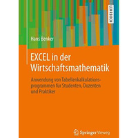 EXCEL in der Wirtschaftsmathematik: Anwendung von Tabellenkalkulationsprogrammen [Paperback]