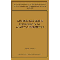 Einf?hrung in die Analytische Geometrie der Ebene und des Raumes [Paperback]