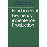 Fundamental Frequency in Sentence Production [Paperback]