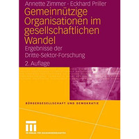 Gemeinn?tzige Organisationen im?gesellschaftlichen Wandel: Ergebnisse der Dritte [Paperback]