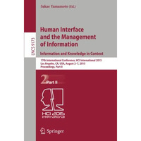 Human Interface and the Management of Information. Information and Knowledge in  [Paperback]