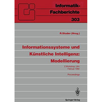 Informationssysteme und K?nstliche Intelligenz: Modellierung: 2. Workshop Ulm, 2 [Paperback]