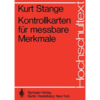 Kontrollkarten f?r messbare Merkmale [Paperback]