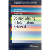 Opinion Mining in Information Retrieval [Paperback]