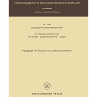 P?dagogik im Studium von Lehramtsstudenten [Paperback]