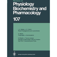 Reviews of Physiology, Biochemistry and Pharmacology [Paperback]