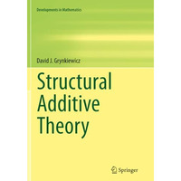 Structural Additive Theory [Paperback]