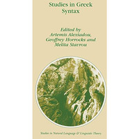 Studies in Greek Syntax [Paperback]