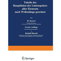 Tabelle der Hauptlinien der Linienspektre aller Elemente nach Wellenl?nge geordn [Paperback]