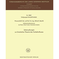 Untersuchungen zur kinetischen Theorie des Verkehrsflusses [Paperback]