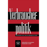 Verbraucherpolitik [Paperback]