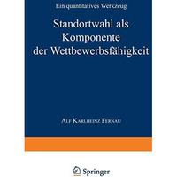 Werkzeuge zur Analyse und Beurteilung der internationalen Wettbewerbsf?higkeit v [Paperback]