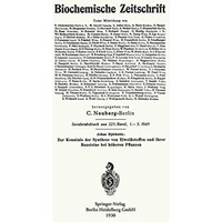 Zur Kenntnis der Synthese von Eiwei?stoffen und ihrer Bausteine bei h?heren Pfla [Paperback]