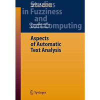 Aspects of Automatic Text Analysis [Hardcover]