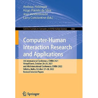 Computer-Human Interaction Research and Applications: 5th International Conferen [Paperback]