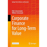 Corporate Finance for Long-Term Value [Hardcover]