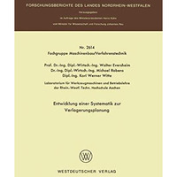 Entwicklung einer Systematik zur Verlagerungsplanung [Paperback]