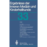 Ergebnisse der Inneren Medizin und Kinderheilkunde [Paperback]