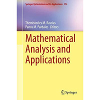 Mathematical Analysis and Applications [Hardcover]