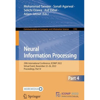 Neural Information Processing: 29th International Conference, ICONIP 2022, Virtu [Paperback]