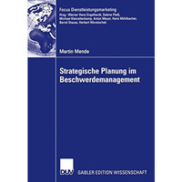 Strategische Planung im Beschwerdemanagement [Paperback]