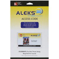 ALEKS 360 Access Card 18 Weeks for Beginning Algebra [Online resource]