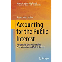 Accounting for the Public Interest: Perspectives on Accountability, Professional [Paperback]